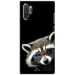 Силіконовий Чохол з Энотами на Samsung Galaxy Note 10 Plus (Стильний Єнот)