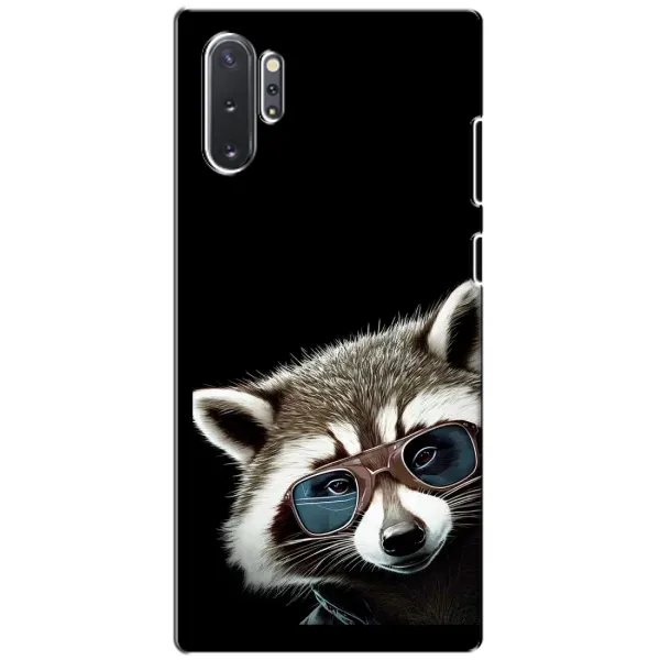 Чехол с рисунком «Стильный Енот» для Samsung Galaxy Note 10 Plus Чехол с рисунком «Стильный Енот» для Samsung Galaxy Note 10 Plus