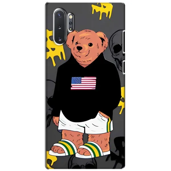Чехол с рисунком «Teddy USA» для Samsung Galaxy Note 10 Plus Чехол с рисунком «Teddy USA» для Samsung Galaxy Note 10 Plus