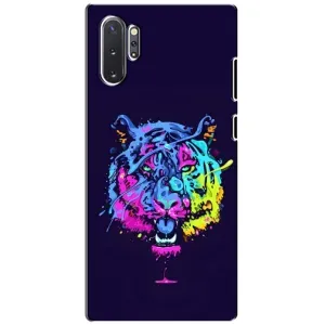 Силіконовий бампер з картинкою звірів для Samsung Galaxy Note 10 Plus (Тигр-Арт)