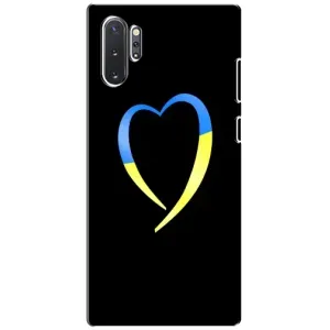 Силиконовый Чехол на Samsung Galaxy Note 10 Plus (Я-Украина) (Украинское сердце)