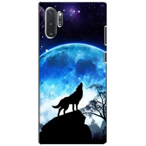 Чохол з Вовком на Samsung Galaxy Note 10 Plus (Виє на місяць)