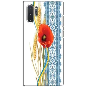Силіконовый Чохол на Samsung Galaxy Note 10 Plus з картинкой Вишиванки (Вишиванка з квіткою)