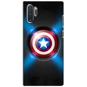 Чохол с Щітом Капітана Америки на Samsung Galaxy Note 10 Plus (Яскраий Щит Капітана)