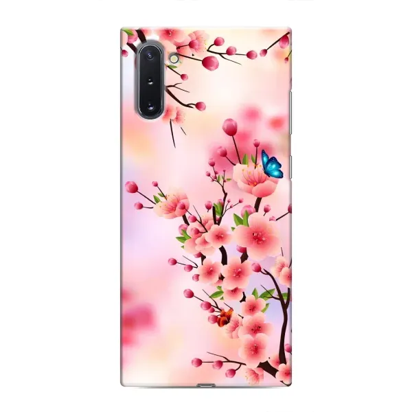Чехол с рисунком «Бабочки на сакуре» для Samsung Galaxy Note 10 Чехол с рисунком «Бабочки на сакуре» для Samsung Galaxy Note 10