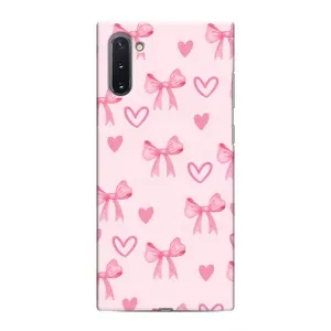 Чехол банты для Samsung Galaxy Note 10 (Бантики и сердечки)