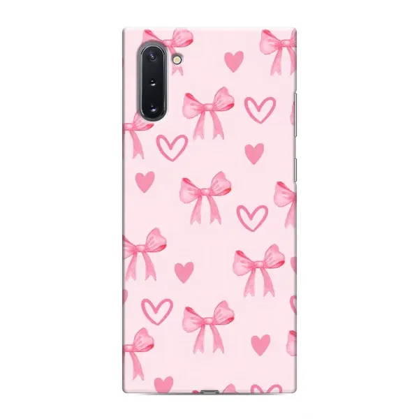 Чехол с рисунком «Бантики и сердечки» для Samsung Galaxy Note 10 Чехол с рисунком «Бантики и сердечки» для Samsung Galaxy Note 10