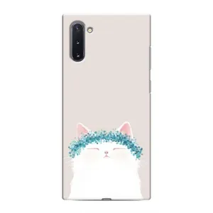 Чехол на тематику: Коты для Samsung Galaxy Note 10 (Белый котик)