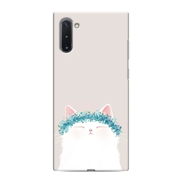 Чехол с рисунком «Белый котик» для Samsung Galaxy Note 10 Чехол с рисунком «Белый котик» для Samsung Galaxy Note 10
