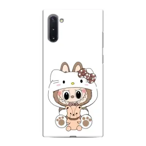 Чехол с принтом Лабубу для Samsung Galaxy Note 10 (Белый Лабубу)