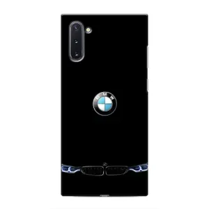 Силіконовий бампер з картинкою машини на Samsung Galaxy Note 10 (Чорний BMW)