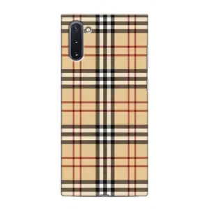 Чехол с Брендами одежды на Самсунг Нот 10 (Burberry стиль)