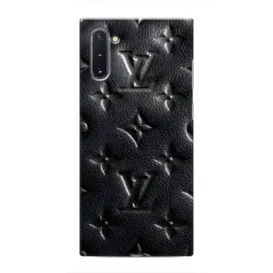 Текстурний Чохол Louis Vuitton для Самсунг Нот 10 (Чорний ЛВ)