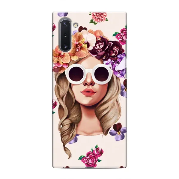 Чехол с рисунком «Девушка в очках» для Samsung Galaxy Note 10