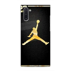 Силиконовый Чехол Nike Air Jordan на Самсунг Нот 10 (Джордан 23)