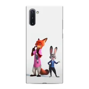 Силиконовый чехол с принтом Зоотрополіс для Samsung Galaxy Note 10 (Джуди и Ник)
