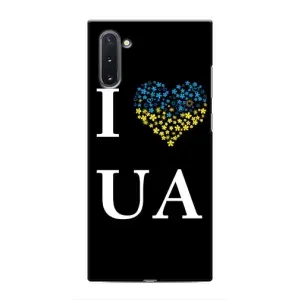 Силиконовый Чехол на Samsung Galaxy Note 10 (Я-Украина) (I Love UA)