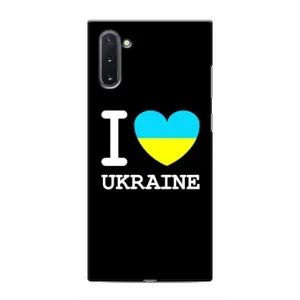 Чехол с Украинской символикой на Самсунг Нот 10 (I Love Ukraine)