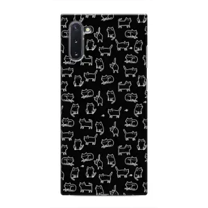 Чехол на тематику: Коты для Samsung Galaxy Note 10 (Котики на черном)