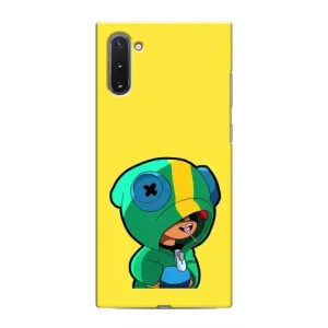Чехол Бравл Старс для Samsung Galaxy Note 10 (Леон (LEON))