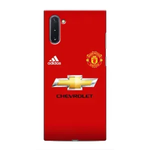 Силиконовые Чехлы принт Футбол на Samsung Galaxy Note 10 (Man United)