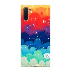Силиконовый чехол с котиком для Samsung Galaxy Note 10 (Mew)