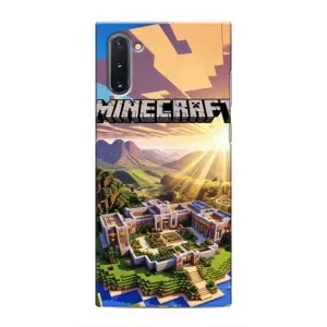 Чехол майнкрафт для Samsung Galaxy Note 10 (MINECRAFT)