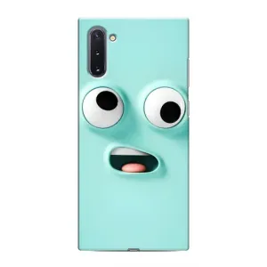 Силиконовые Чехлы (смешные стикеры) для Samsung Galaxy Note 10 (Забавное мятное лицо)