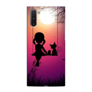 Девчачий Чехол для Samsung Galaxy Note 10 (На качели)