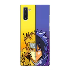 Купить Чехлы на телефон с принтом Anime для Samsung Galaxy Note 10 (Naruto Vs Sasuke)