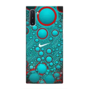 Силиконовый Чехол на Samsung Galaxy Note 10 с картинкой Nike (Найк зеленый)
