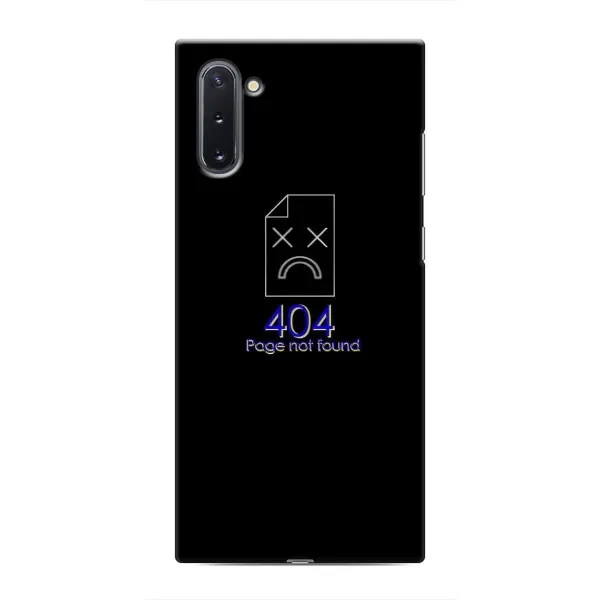 Чехол с рисунком «Ошибка 404» для Samsung Galaxy Note 10 Чехол с рисунком «Ошибка 404» для Samsung Galaxy Note 10