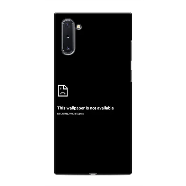 Чехол с рисунком «Ошибка» для Samsung Galaxy Note 10 Чехол с рисунком «Ошибка» для Samsung Galaxy Note 10