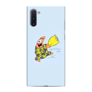 Чехлы с Патриком на Samsung Galaxy Note 10 (Патрик с подушкой)