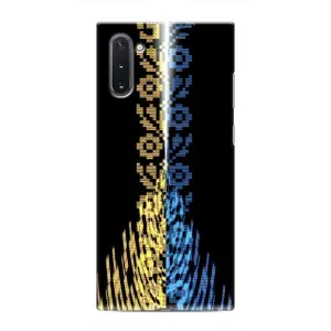 Силиконовый Чехол на Samsung Galaxy Note 10 (Патриотическая вышиванка)