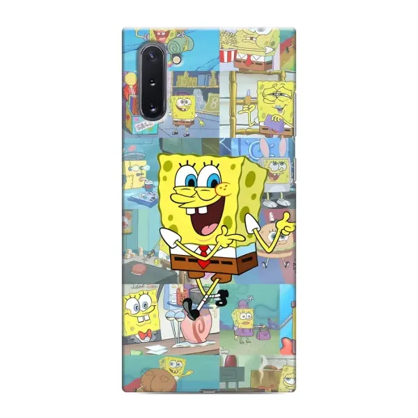 Чехол с рисунком «Радостный Спанч Боб» для Samsung Galaxy Note 10 Чехол с рисунком «Радостный Спанч Боб» для Samsung Galaxy Note 10
