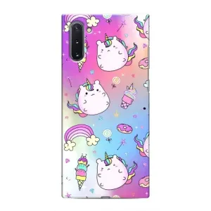 Чехол Unicorn на Samsung Galaxy Note 10 (Радуга и Единорог)