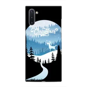 Силиконовый бампер на рождество для Samsung Galaxy Note 10 (Рождественский Олень)