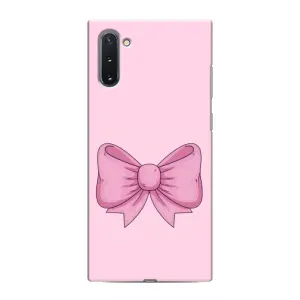Чехол банты для Samsung Galaxy Note 10 (Розовый бантик)