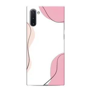 Чехол цветочный дизайн для Samsung Galaxy Note 10 (Розовый фон)