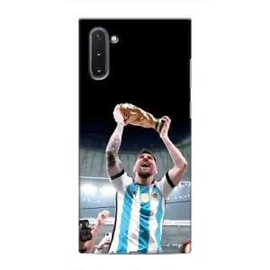 Чехлы Лео Месси Аргентина для Samsung Galaxy Note 10 (Счастливый Месси)