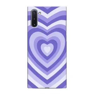Чохли з тематикою "Маленькі Сердчеки" на Samsung Galaxy Note 10 (Серце фіолет)