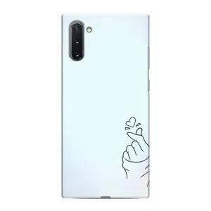 Чохол (Знак сердечка) для Samsung Galaxy Note 10 (Сердечко на блакитному)