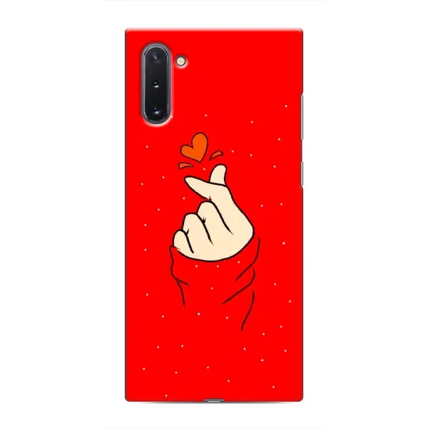 Чохол з малюнком «Сердечко на червоному» для Samsung Galaxy Note 10 Чохол з малюнком «Сердечко на червоному» для Samsung Galaxy Note 10