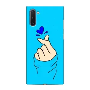 Чохол (Знак сердечка) для Samsung Galaxy Note 10 (Сердечко на синоьому)