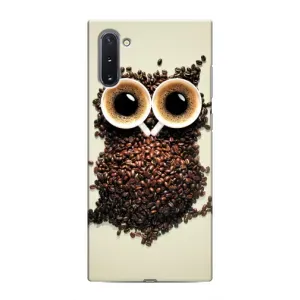 Чехлы с принтом СОВЫ для Samsung Galaxy Note 10 (Сова с зерен кофе)