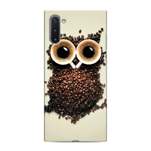 Чехол с рисунком «Сова с зерен кофе» для Samsung Galaxy Note 10 Чехол с рисунком «Сова с зерен кофе» для Samsung Galaxy Note 10
