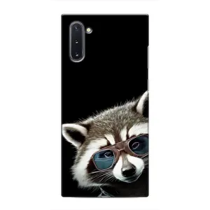 Силиконовый Чехол с Енотами на Samsung Galaxy Note 10 (Стильный Енот)