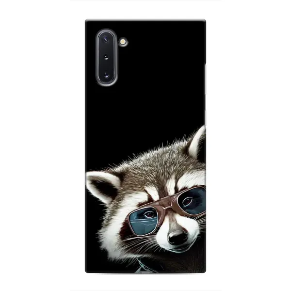 Чехол с рисунком «Стильный Енот» для Samsung Galaxy Note 10 Чехол с рисунком «Стильный Енот» для Samsung Galaxy Note 10
