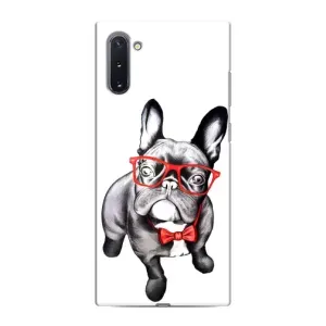 Бампер для Samsung Galaxy Note 10 с картинкой "Песики" (В очках)